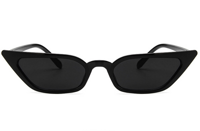 Narrow cat-eye sunglasses with a transparent yellow frame and yellow tinted lenses on a white background. - Image 4