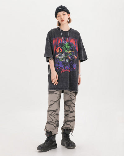 Camiseta Vintage de Calle Desgastada y Oscura - Image 7