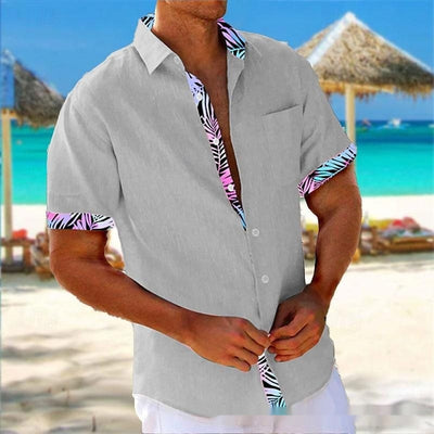 Camisa Playera Hombre Rayas 3D Manga Suelta Casual - Image 7