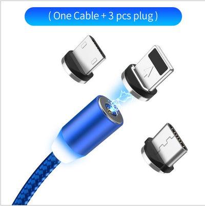 Cable de Carga Magnético LED Compatible con Apple 1m
