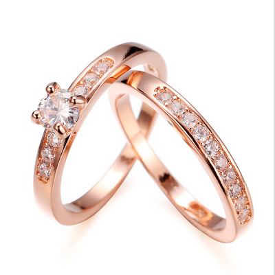 Anillo de Oro Rosado con Diamantes - Image 3