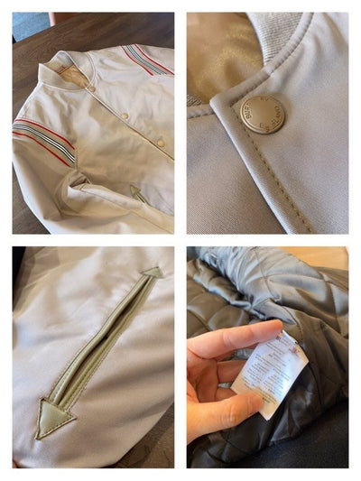 Chaqueta Corta para Hombre Acolchada en Plumón de Pato Blanco Cálido - Image 4