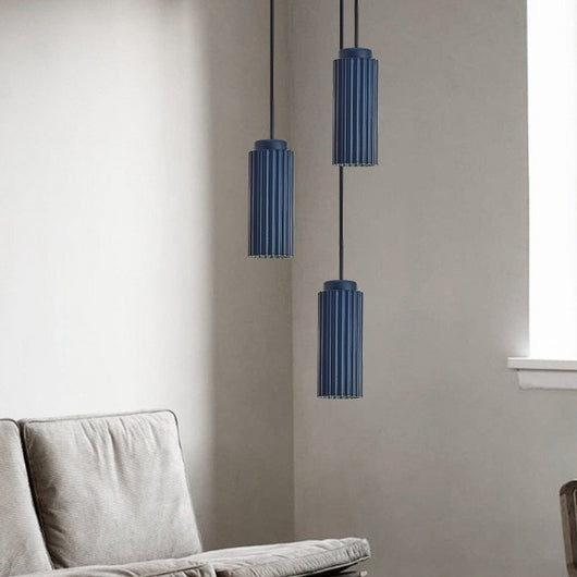 Lámpara Colgante Minimalista Tubo Ciruela - Diseño Moderno para Comedor y Sala - Image 5