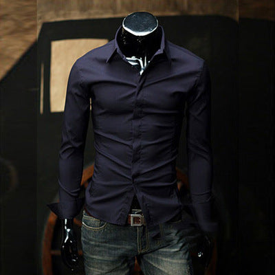 Camisa Ejecutiva Slim Fit de Manga Larga para Hombre - Image 16