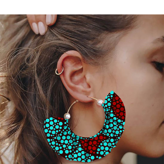 Aretes Artesanales Estampados de Diseño Exagerado - Image 33
