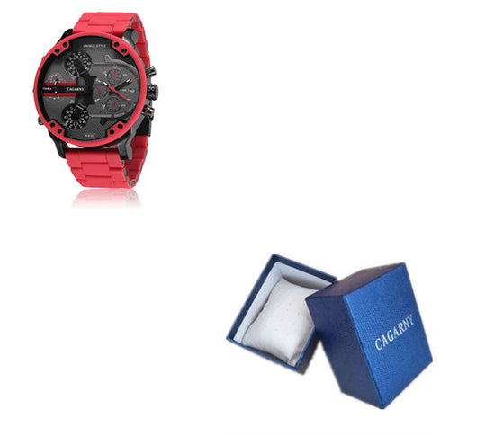 Reloj Deportivo Dual Movimiento con Banda de Acero y Goma - Image 7