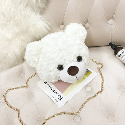 Bolso Bandolera Peluche Cabeza de Osito - Image 8