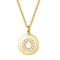 Single Studded Letter Necklace O 925 Plateado