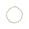 Pulsera Dorada con Bolsita Tejida de Perlas Naturales y Diseño Estelar