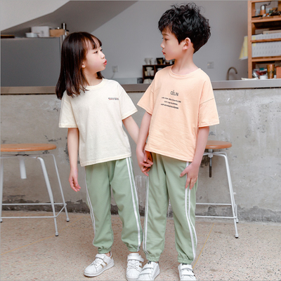 Pantalones deportivos holgados de seda de hielo para niños - Image 2