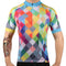 Playera Corta Geometría Colorida