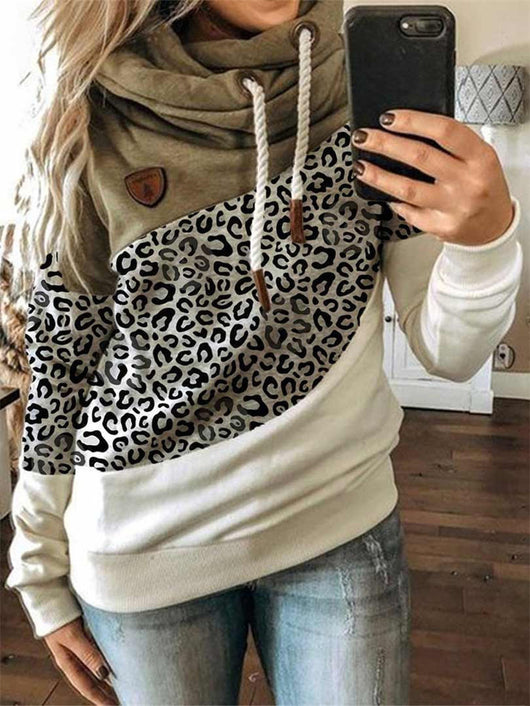 Sudadera con capucha y costuras estampadas de corte holgado - Image 5