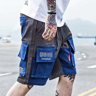 Shorts Juveniles con Letras Estampadas y Costuras en Contraste - Image 2