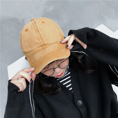 Gorra de Béisbol Retro Denim Lavado para Mujer - Algodón Suave Outdoor - Image 3