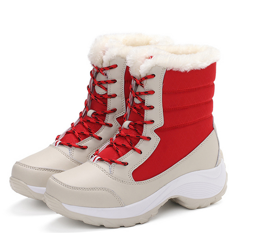 Botas de Nieve Impermeables para Mujer con Forro de Algodón y Terciopelo - Image 8