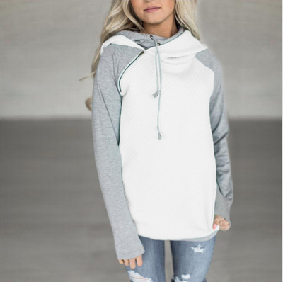 Sudadera Abrigo a Cuadros con Cierre Oblicuo y Doble Capucha - Colección Otoño Invierno - Image 7