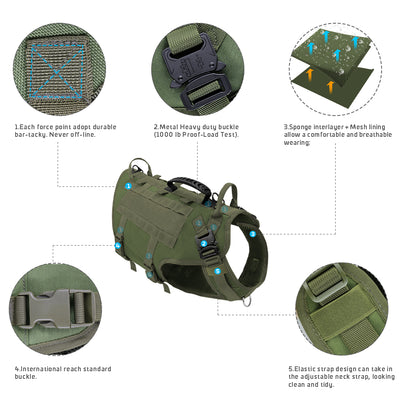 Chaleco Táctico para Perros - Traje Exterior Resistente - Image 4