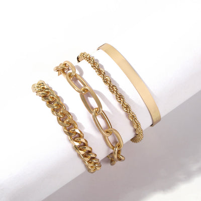 Pulsera de Cadena Gruesa en Aleación