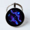 Twelve Constellation 25mm Time Gem Metal Keychain Sagittarius