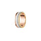 Anillo de pareja de cerámica con diamantes avanzados versión china oro rosa 5