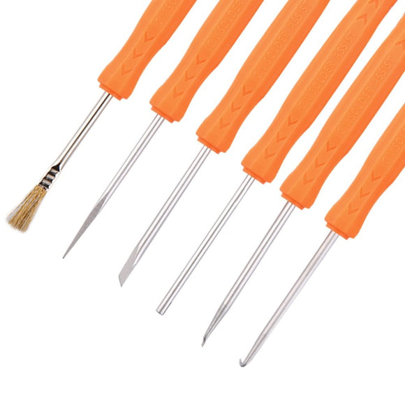 Kit Profissional de Dessoldagem para Reparo de Placas PCB - 6 Ferramentas de Limpeza