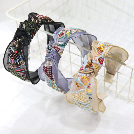Diadema Étnica Bordada - Image 3
