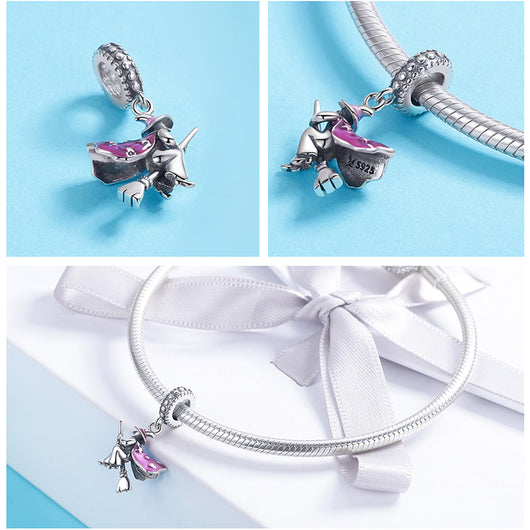 Pulsera colgante de plata esterlina S925 - Image 4