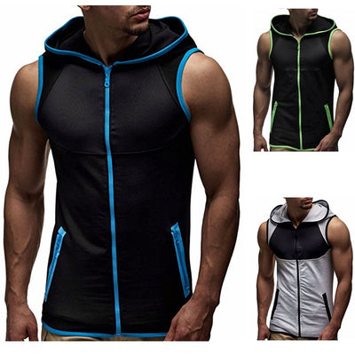 Chaleco Sudadera sin Mangas con Capucha