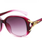 2021 new fashion fox head sunglasses ladies big box sunglasses Asymptotic violet