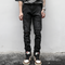 Pantalón Denim Desgastado con Efecto Salpicado