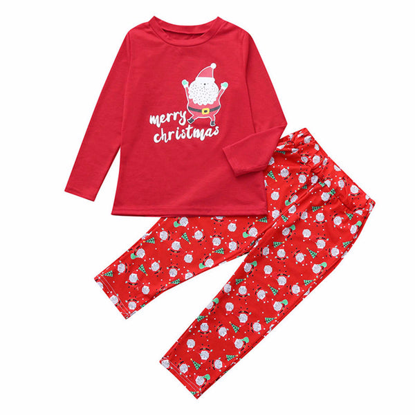 Conjunto de Pijama Navideño de Dos Piezas para el Hogar