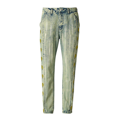 Jeans con Bordado de Carita Feliz - Image 6