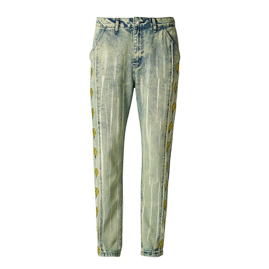 Jeans con Bordado de Carita Feliz - Image 6