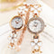 Reloj de Pulsera de Cuarzo con Incrustaciones de Diamantes - Estilo Casual Elegante