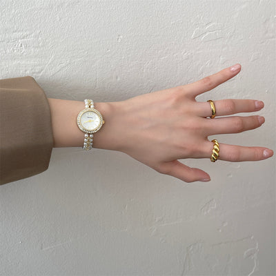 Reloj Pulsera de Perlas Estilo Clásico Elegante - Image 19