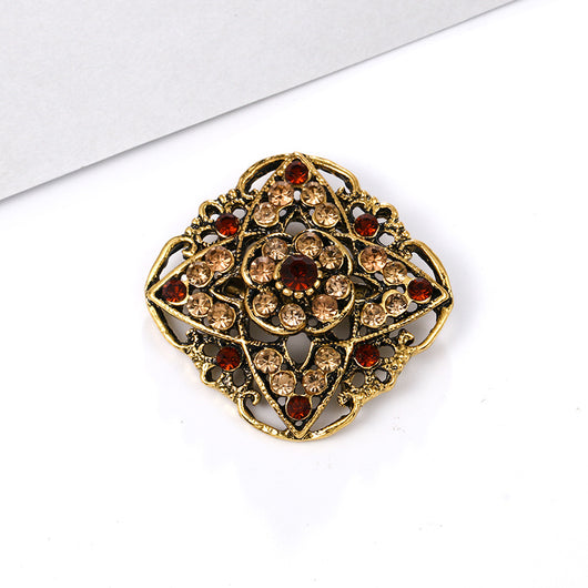 Broche de Aleación con Cristales de Fantasía Pequeño - Image 49