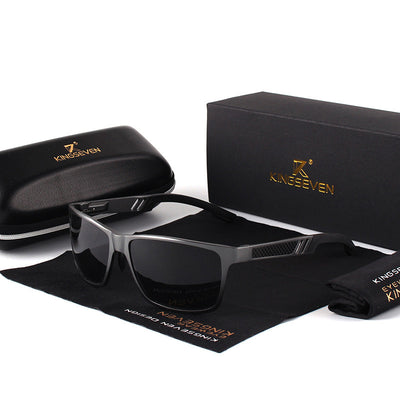 Gafas de Sol Polarizadas para Hombre Aluminio Magnesio - Lentes Rectangulares Antirreflejos - Image 11