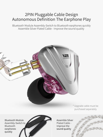 Audífonos KZ ZSX Terminator - Sistema de 12 Controladores de Audio Profesional - Image 5