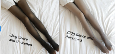 Leggings Térmicos Translúcidos Talla Grande con Forro Polar para Invierno - Image 15