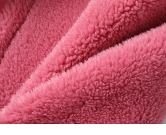 Abrigo Largo de Lana de Oveja con Pelaje Teddy para Mujer - Image 8