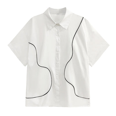 Blusa de Manga Corta Line para Mujer - Image 4