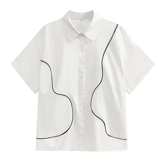 Blusa de Manga Corta Line para Mujer - Image 4