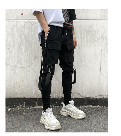 Pantalones Casuales Harlan Wei con Detalles de Cinta - Image 14