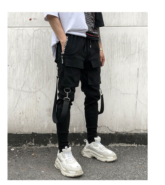 Pantalones Casuales Harlan Wei con Detalles de Cinta - Image 14