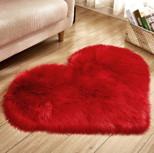 Alfombra de Corazón Suave Antideslizante - Tapete Mullido para Hogar - Image 11