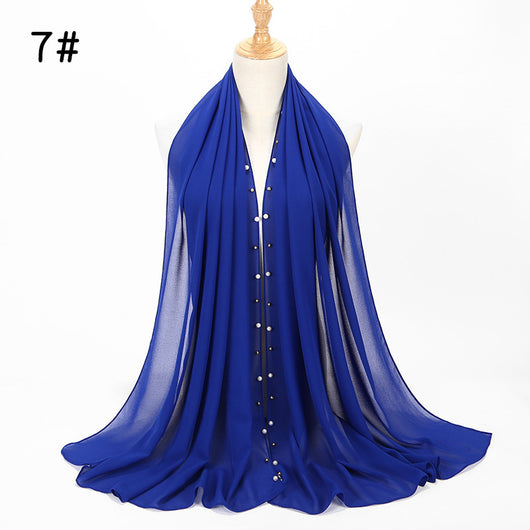 Pañuelo Hijab de Gasa Perla con Brillo - Image 24