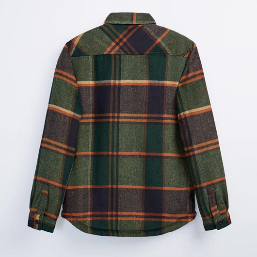 Chaqueta Camisa de Franela Gruesa Acolchada para Hombre - Image 5