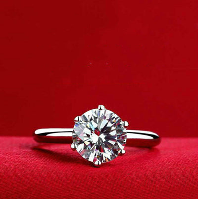 Anillo de Moissanita Plateado para Mujer - Brillo de Diamante Eterno - Image 2