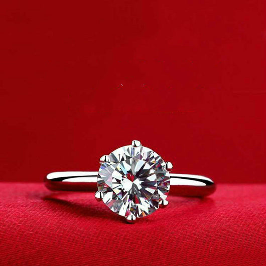 Anillo de Moissanita Plateado para Mujer - Brillo de Diamante Eterno - Image 2