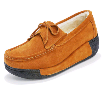 Zapatos Casuales de Cuero con Cordones y Suela Gruesa para Mujer - Image 23